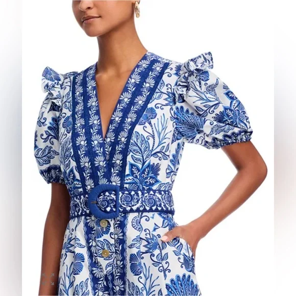 FARM Rio Shell Garden Romper Size M NWT $220 - Picture 3 of 9